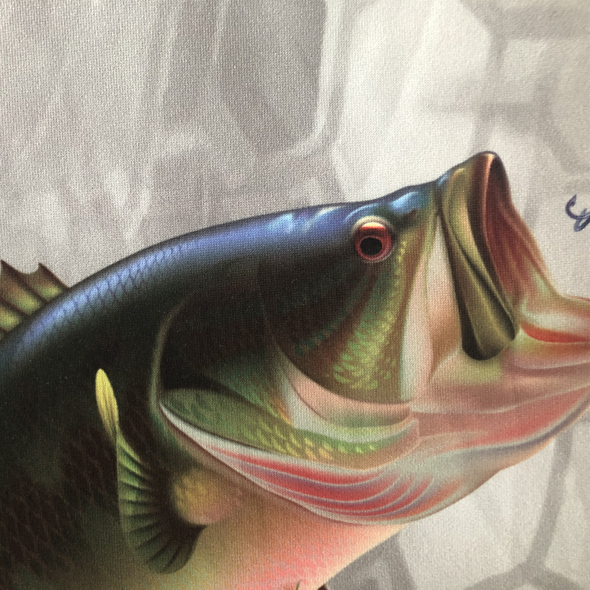 Custom Fishing Hoodie fabric detail